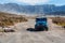 BROMO, INDONESIA - 9th May 2018; 4WD Jeep in Savana land in Bromo Tengger Semeru national park, East Java, Indonesia