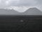 Bromo mountain view with raindrop