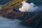 Bromo volcano crater in a beautiful morning, east Java in Indonesia