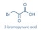 Bromopyruvic acid 3-bromopyruvic acid, 3-bromopyruvate controversial cancer drug molecule. Investigational oncology drug,.