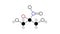 bronopol molecule, structural chemical formula, ball-and-stick model, isolated image 2-bromo-2-nitropropane