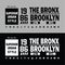 The bronx, Brooklyn typography t shirt design graphic stock 