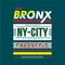 The bronx city abstract typography graphic t shirt vector illustration denim style vintage