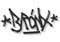 Bronx New York Usa Hip Hop Related Tag Graffiti Influenced Label Sign Logo Hand Drawn Lettering for t shirt or sticke