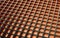 Bronze abstract image of cubes background. 3d render