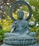 Bronze Buddha in San Francisco Japanese Garden