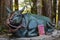 Bronze Bull at Buddhist Temple