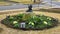 Bronze of Child with Butterflies in Elena`s Childrens Park at Christmas in University Park, Texas