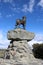 Bronze Collie sheepdog statue by Innes Elliott, NZ