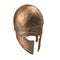 Bronze Corinthian Helmet On White Background. 3D Illusration, isolated