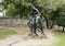 Bronze Cowboy on Horse Sculpture, Pioneer Plaza, Dallas