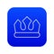 Bronze crown icon blue vector