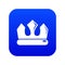 Bronze crown icon blue vector