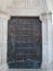 A bronze door with bible scenes