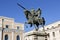 Bronze equestrian statue and monument to the Cid Campeador in the city of Burgos