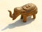 bronze figurine of an elephant. Souvenir. India