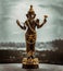 Bronze figurine of Lord ganesha. Ganesha is hindu god of Success that artists and people worship