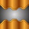 Bronze and grey metal tech perforated background