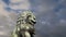 Bronze Guardian Lion Statue in the Forbidden City, Beijing, China