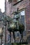 Bronze Knight Sculpture in front of Altes Rathaus aka Old Town Hall in Bremen, Germany