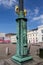 Bronze lamp in Gustaf Adolf square, Gothenburg, Sweden