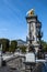 Bronze lamps on Alexander III Bridge