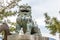 Bronze lion guardian statue in Miyajima island