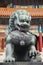 Bronze lion statue in the forbidden city