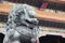 Bronze lion statue in the forbidden city