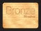 Bronze member club card with small stars pattern