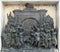 Bronze memorial panel at the Victoria Memorial building in Kolkata