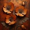 Bronze Patina Poppy Flowers: Imaginative Symbolism In Decorative Artistry