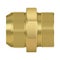 Bronze pipe fitting. Double sided