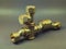 The bronze plumbing equipment for gas and water pipes