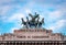 The bronze quadriga at the Palace of Justice in Rome