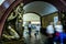 Bronze sculpture in the famous russian revolution metro station, moscow, russia