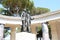 bronze sculpture inside the American Cemetery of Nettuno, Rome,