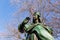 Bronze sculpture of the Luther monument in Worms, Germany