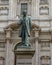 Bronze statue of Alessandro Manzoni in Milan, Italy.