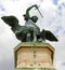 Bronze statue of an Angel on top of the castle of Sant\'Angelo
