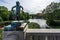 Bronze statue of Angry Boy by Gustav Vigeland in Frogner Park, Oslo, Norway