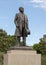 Bronze statue of Benito Juarez in the Benito Juarez Parque de Heroes, a Dallas City Park in Dallas, Texas