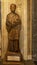 Bronze statue of a boy at the entrance to the stairway leading to the shrine of Our Lady of Montserrat.