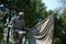 Bronze statue in The cemetery