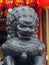 The bronze statue of a Chinese dragon near the Wong Tai Sin temple in Hong Kong