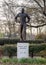 Bronze statue of Dwight David Eisenhower at the Eisenhower Birthplace State Historic Site in Denison, Texas.