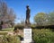 Bronze statue of Dwight David Eisenhower at the Eisenhower Birthplace State Historic Site in Denison, Texas.