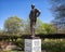 Bronze statue of Dwight David Eisenhower at the Eisenhower Birthplace State Historic Site in Denison, Texas.