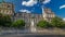 The bronze statue of Etienne Marcel proudly standing beside the Hotel de Ville timelapse hyperlapse, Paris, France