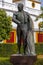 The bronze statue of Francisco Romero Lopez in Seville, Spain